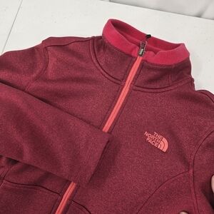 The North Face Jersey Fleece Lined Full Zip Mock Neck Jacket Women's Size S Read
